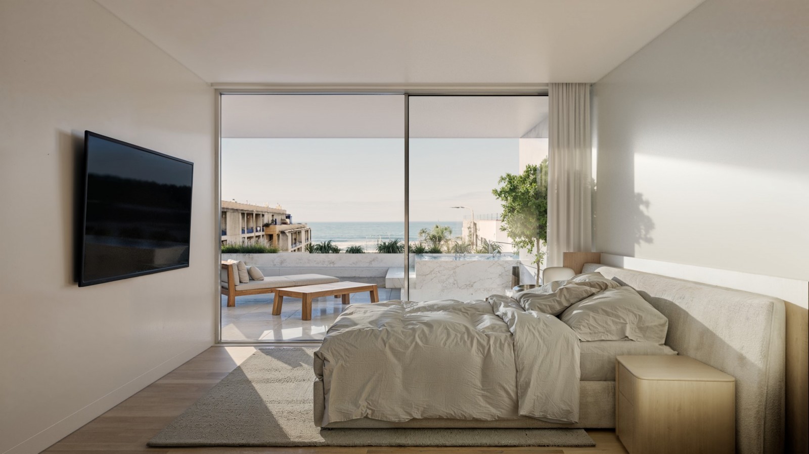 Moradia V3 com vista de mar, jardim e piscina em Canidelo_370345