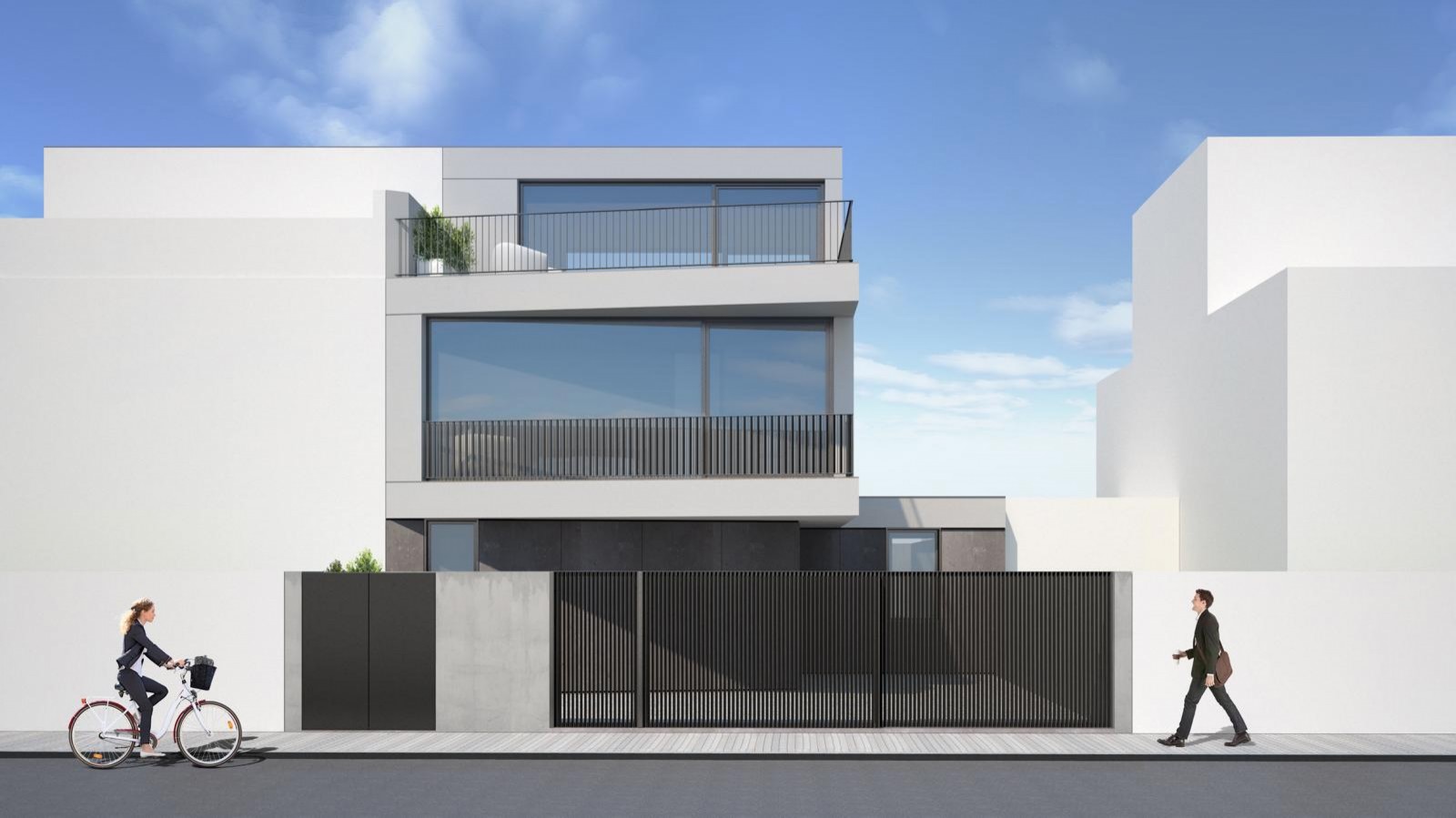 Moradia V3+1 com terraços em frente ao mar para venda em Lavra_371340