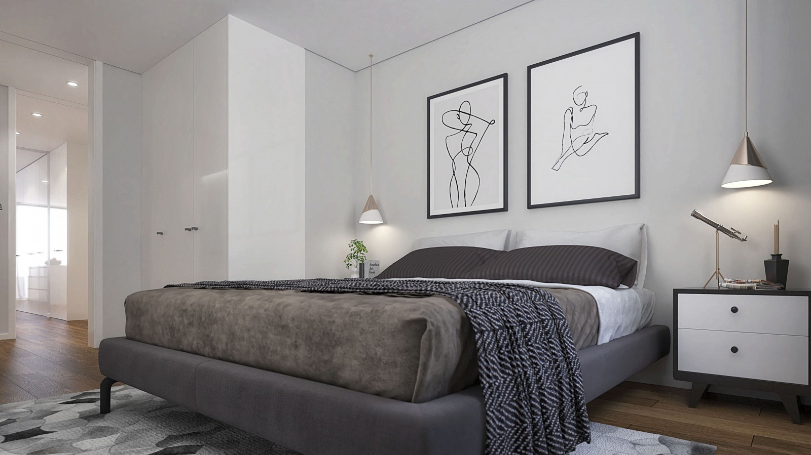 Piso de 3 habitaciones con balcón en Leça da Palmeira, Portugal_378003