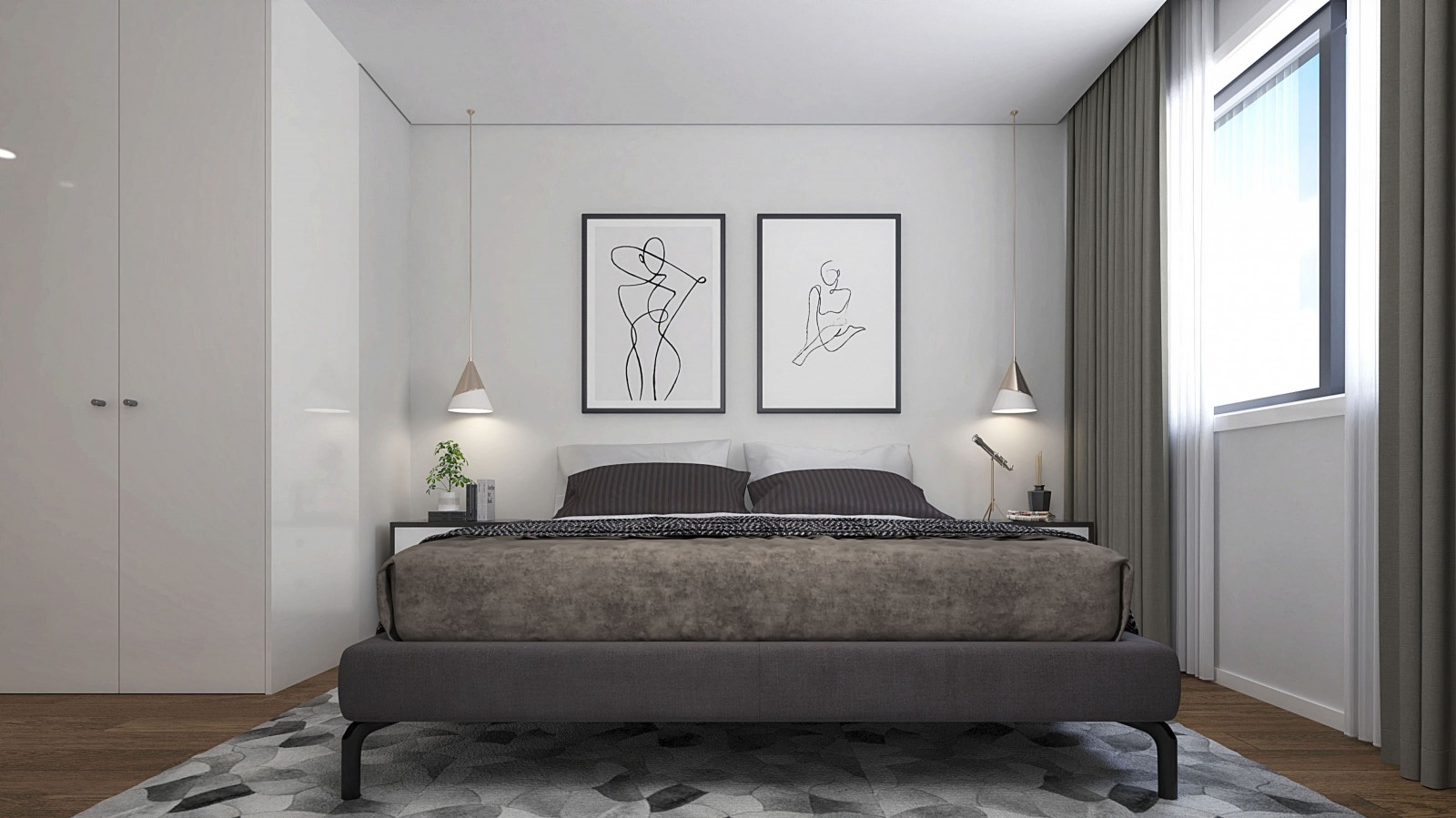Piso de 3 habitaciones con balcón en Leça da Palmeira, Portugal_378004