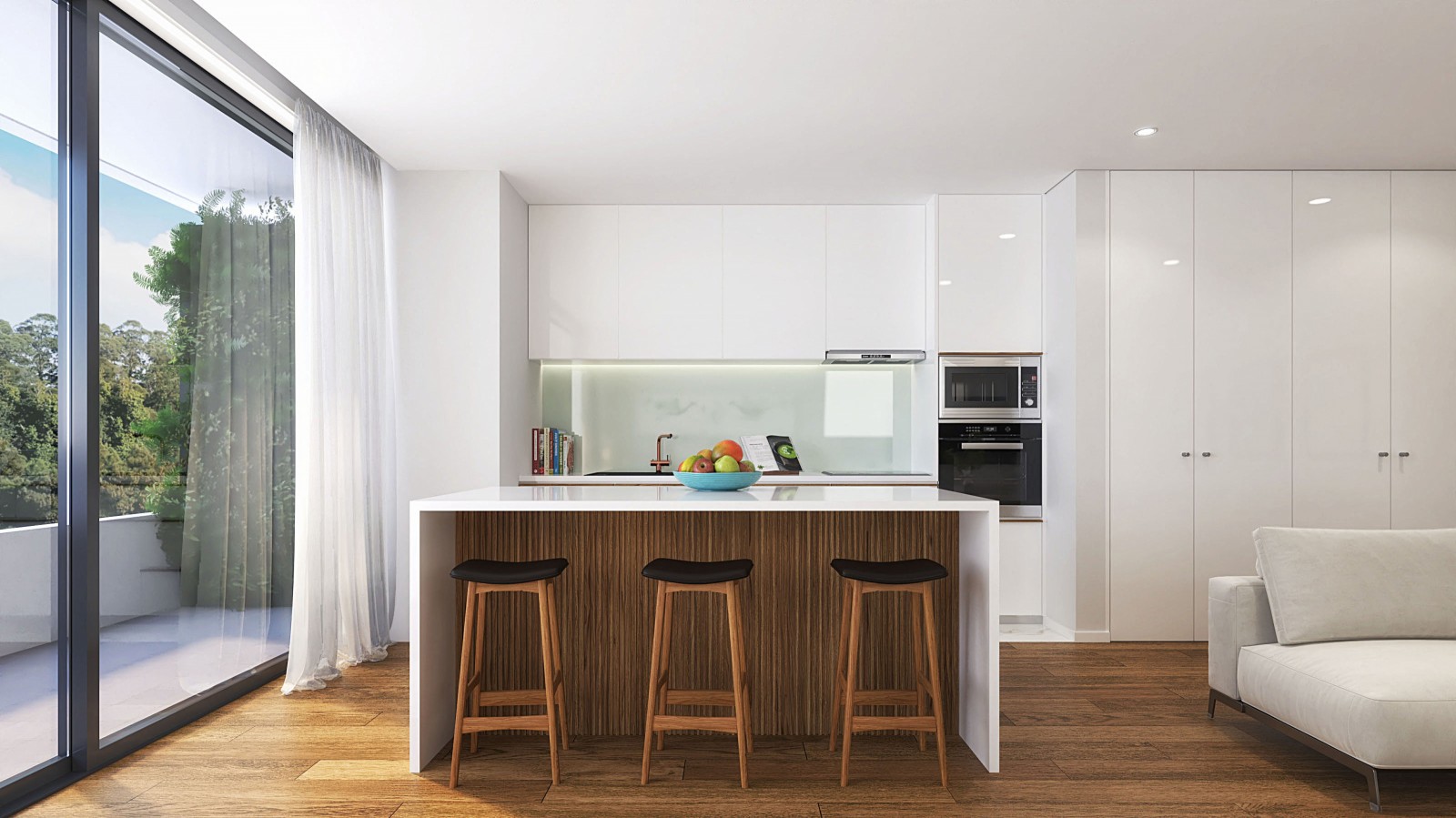 Piso de 3 habitaciones con balcón en Leça da Palmeira, Portugal_378008