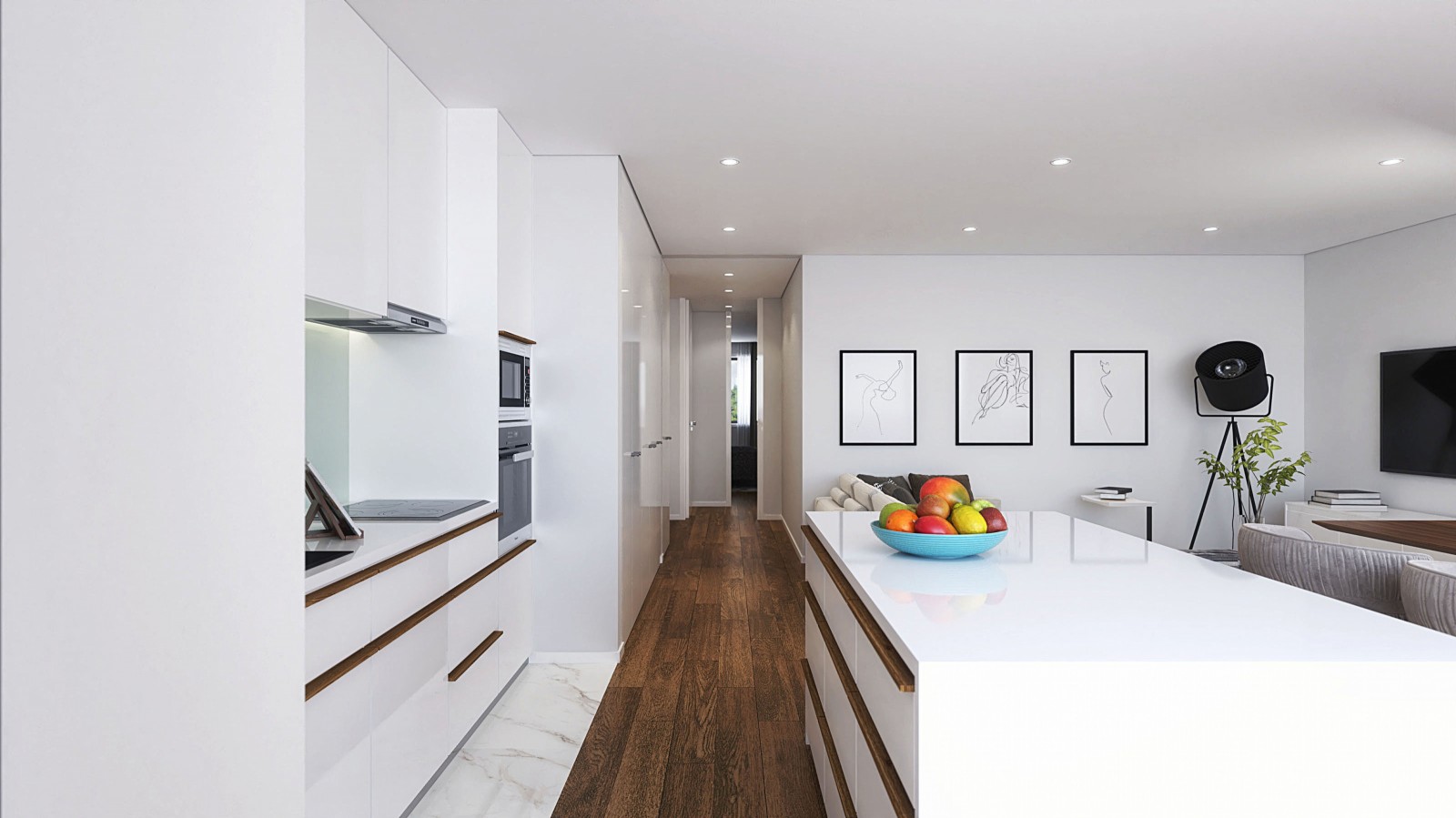 Piso de 3 habitaciones con balcón en Leça da Palmeira, Portugal_378010