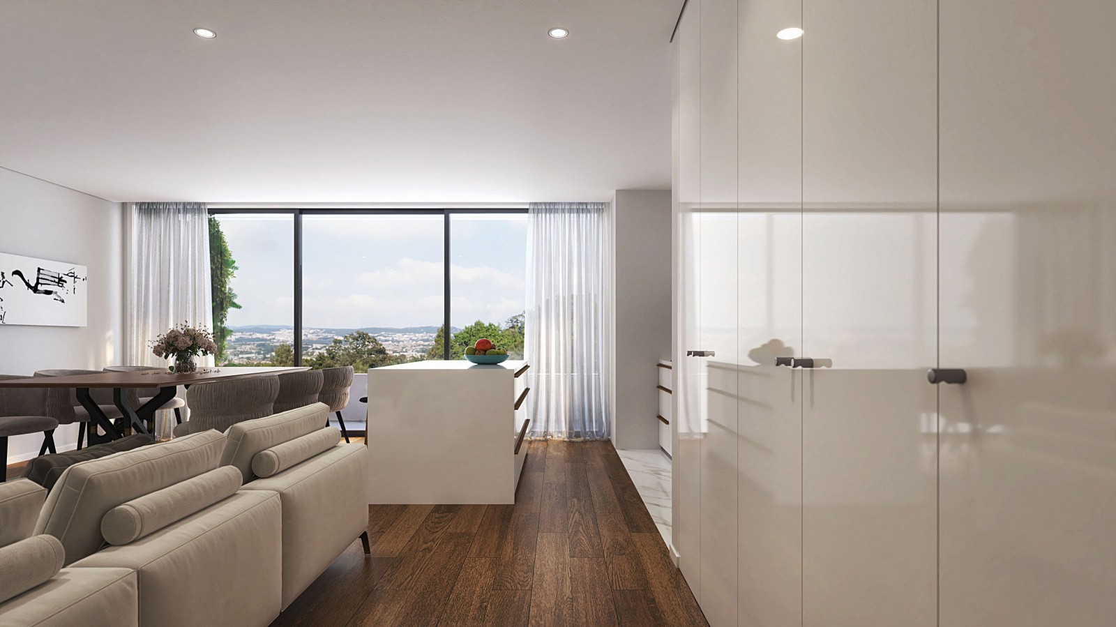 Piso de 3 habitaciones con balcón en Leça da Palmeira, Portugal_378012