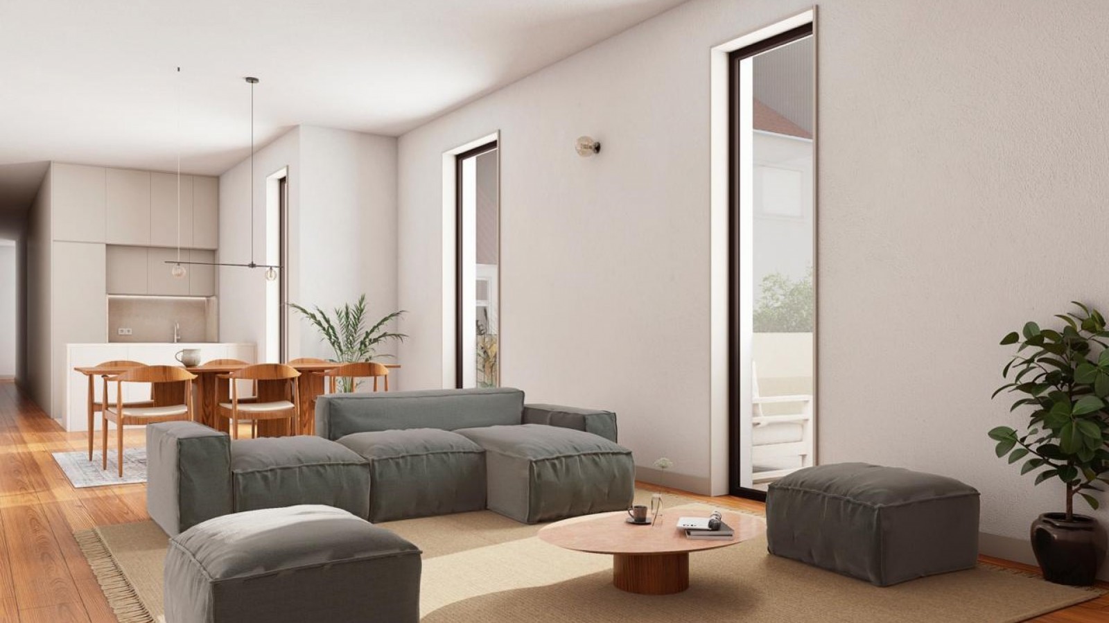 Piso de 4 habitaciones con terrazas en venta en Oporto, Portugal_386481