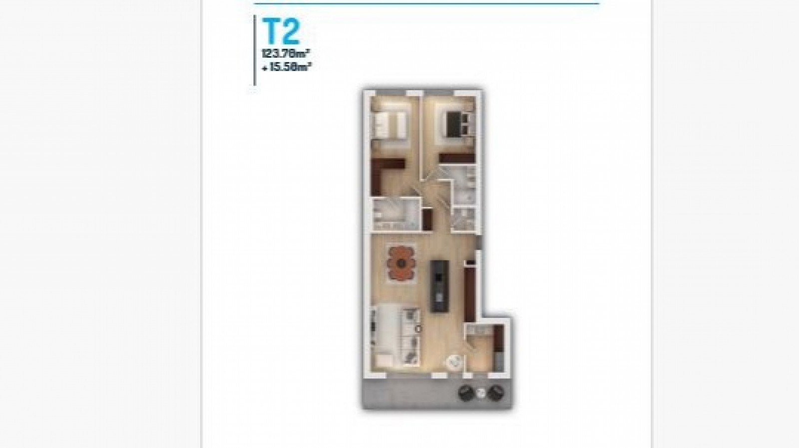 Two bedroom apartment with sea views, for sale, Vila do Conde, Portugal_387130