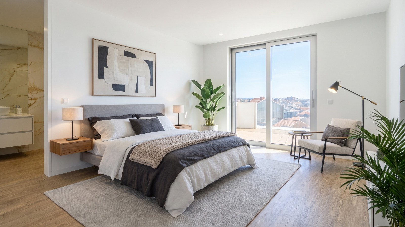 Ático con terraza, piscina y vistas al mar en Vila do Conde, Portugal_395714