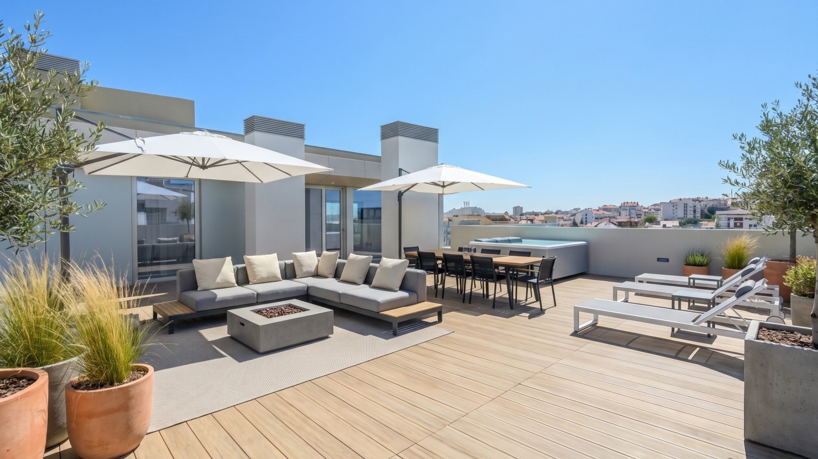Ático con terraza, piscina y vistas al mar en Vila do Conde, Portugal_395716