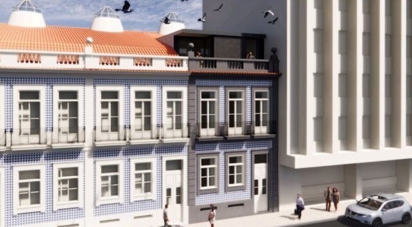 Apartamento de 0+1 con terraza en el centro de Oporto, Portugal_400400