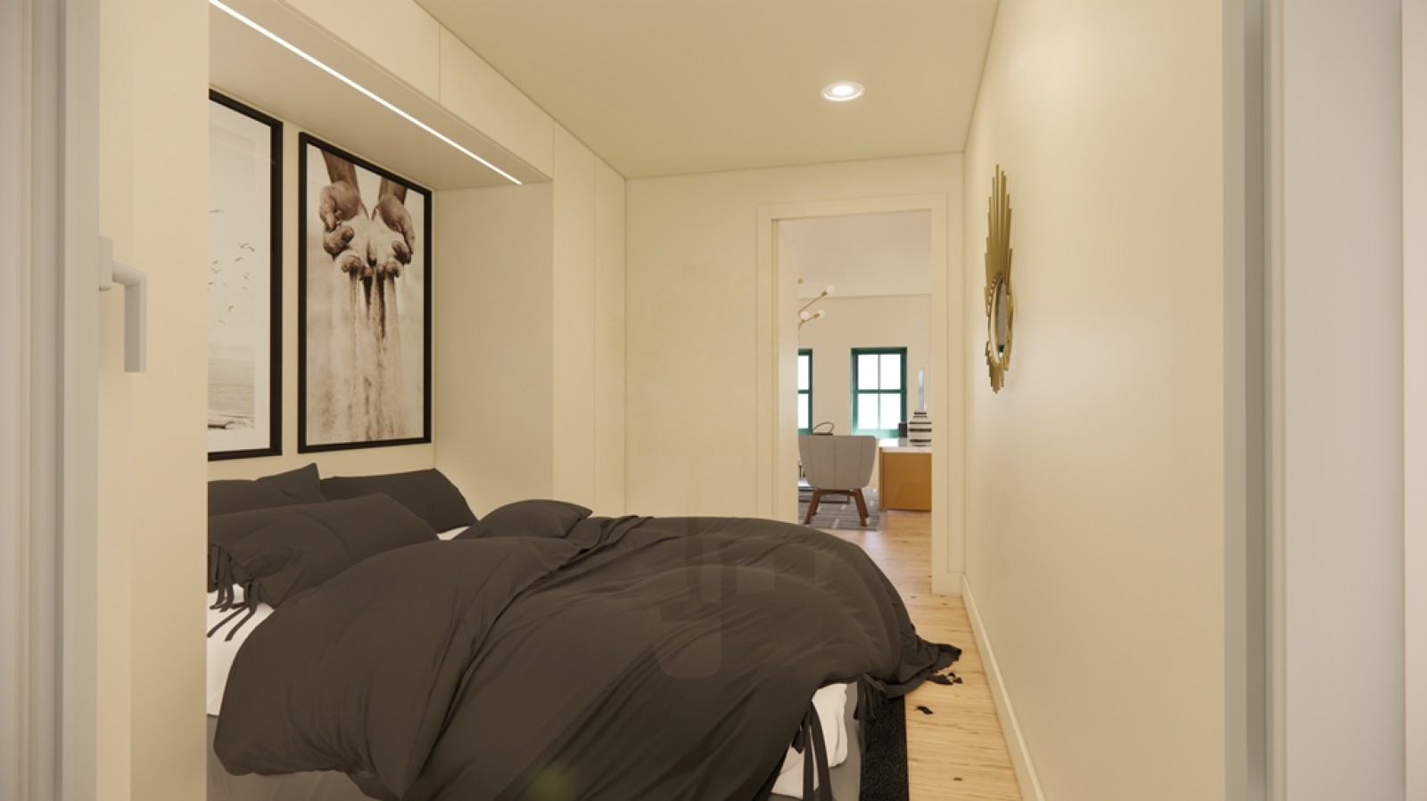Apartamento T0+1 com pátio interior no centro histórico do Porto_400874