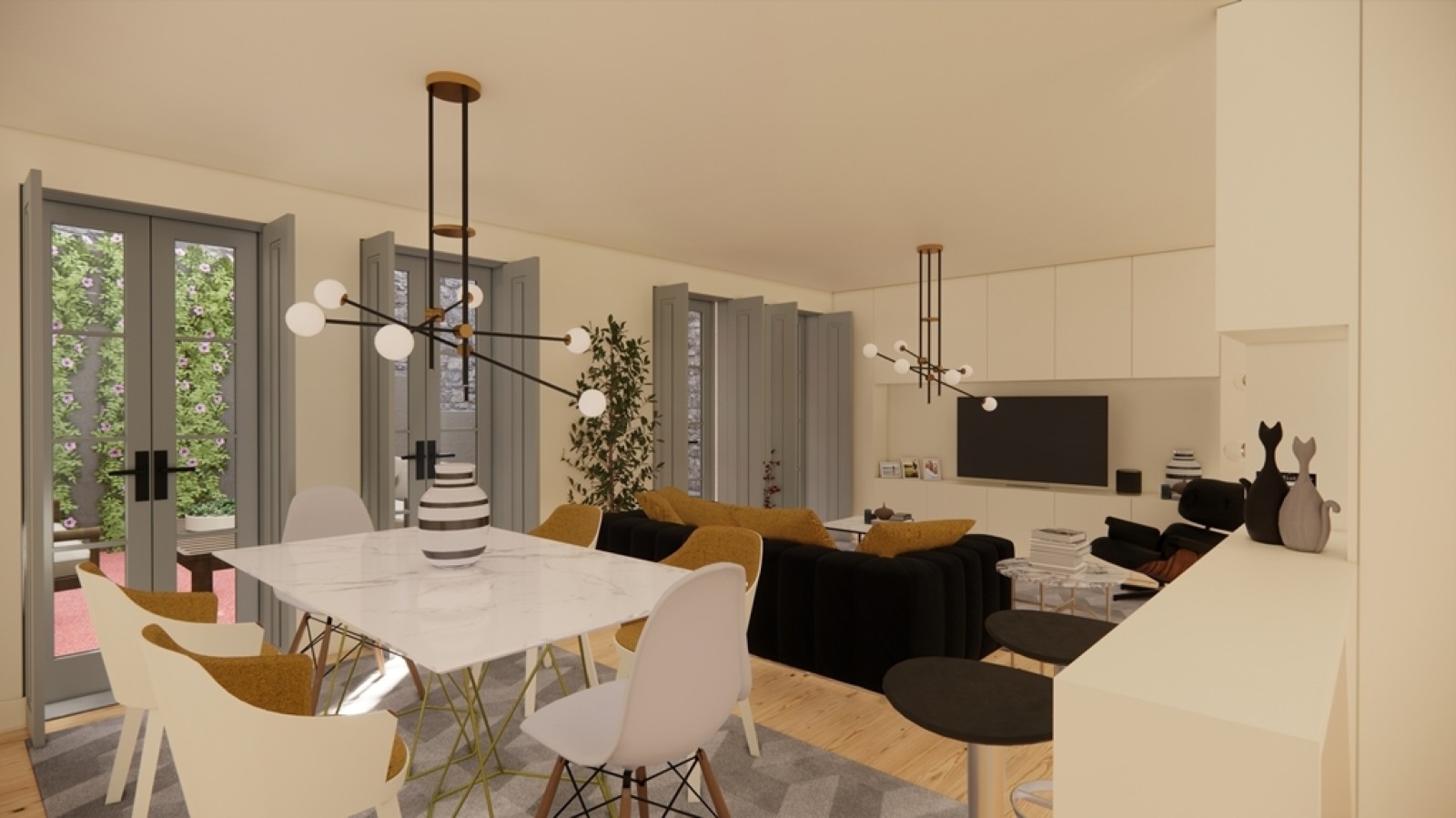 Apartamento T2+1 Duplex com terraços no centro histórico do Porto_400898