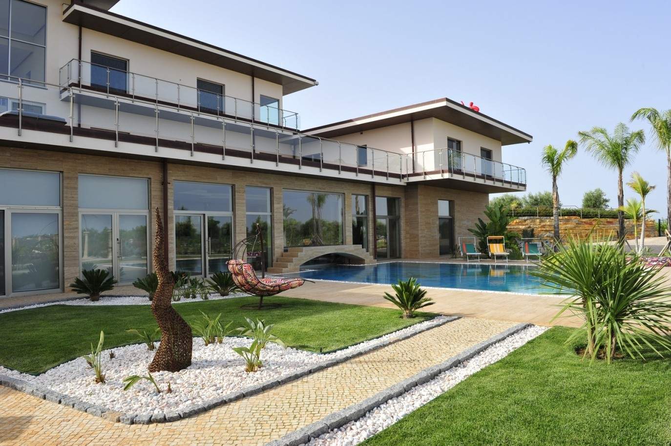 Luxus-villa zum Verkauf mit pool, Tennisplatz und Gärten, Silves, Algarve_74174