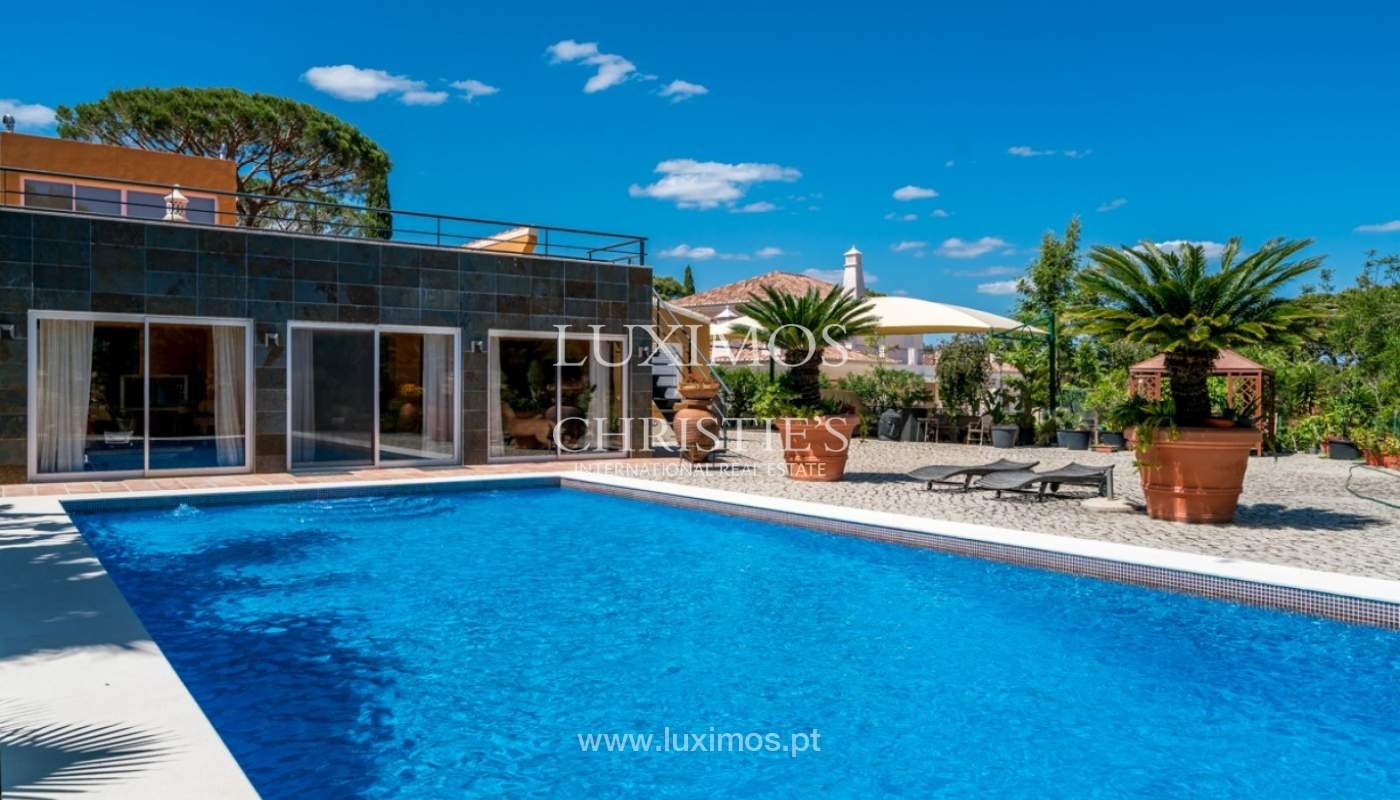 Villa for sale with pool, on golf course, Vilamoura, Algarve, Portugal