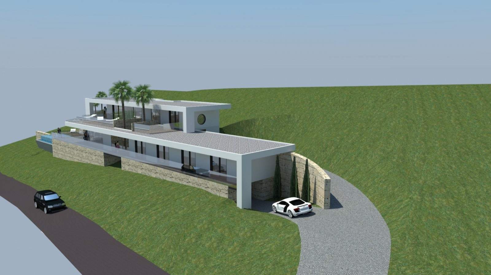 Grundstücke zum Verkauf zu bauen, eine villa, Meerblick, Loulé, Algarve, Portugal_81464