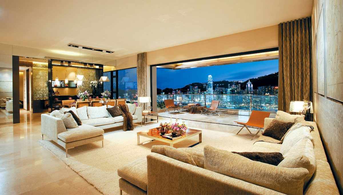 Luxe Living Room In Hong Kong